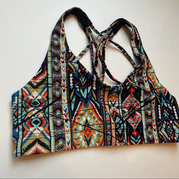Mossimo Supply + Co multi colored Aztec sports bra - Picture 3 of 11